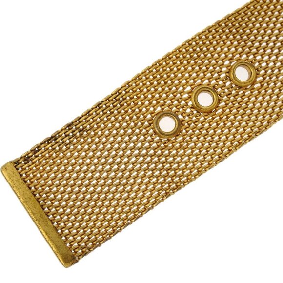 Chanel Bracelet Bangle Mesh Gold 95P - Picture 2 of 4